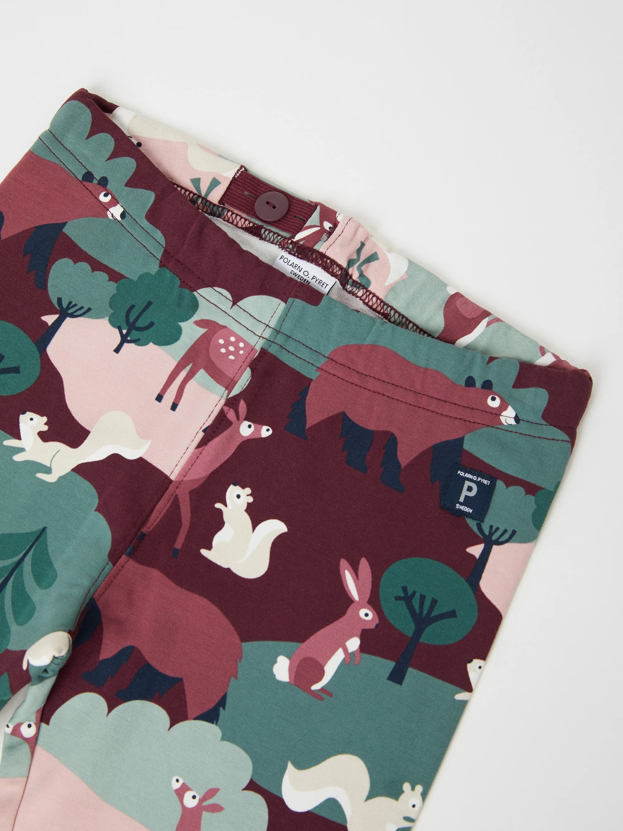 Woodland Print Kids Leggings