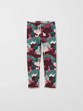 Woodland Print Kids Leggings