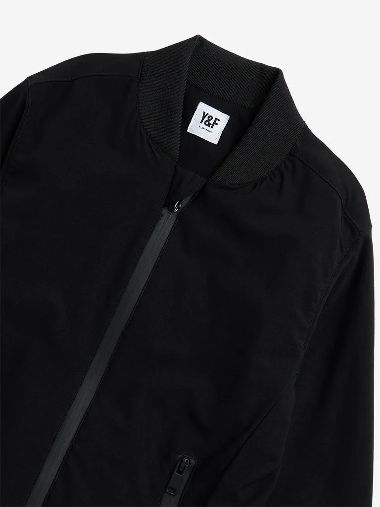 Y&F Kids Black Bomber Jacket